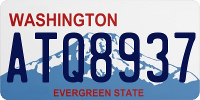 WA license plate ATQ8937