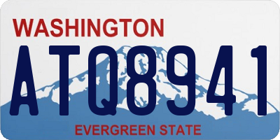 WA license plate ATQ8941