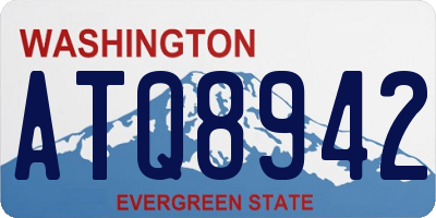 WA license plate ATQ8942