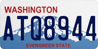 WA license plate ATQ8944