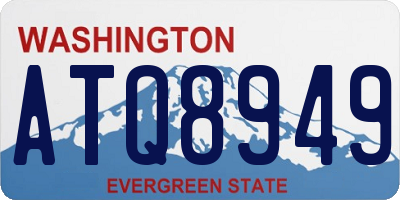 WA license plate ATQ8949