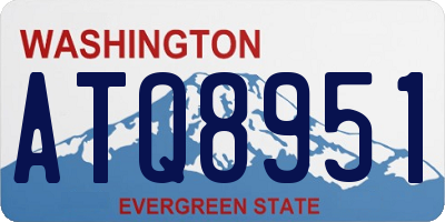WA license plate ATQ8951
