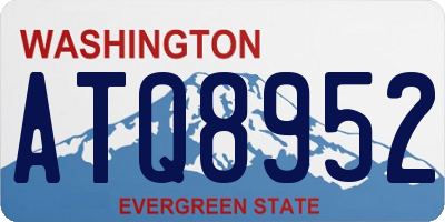 WA license plate ATQ8952