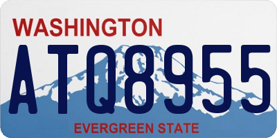WA license plate ATQ8955