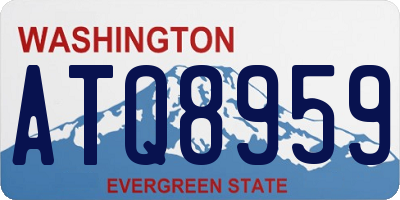 WA license plate ATQ8959