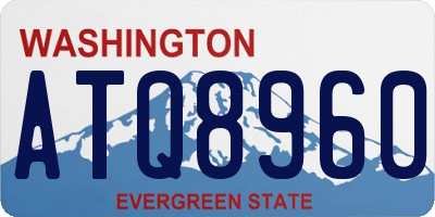 WA license plate ATQ8960