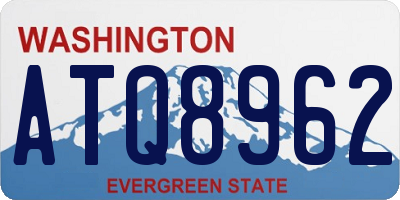 WA license plate ATQ8962