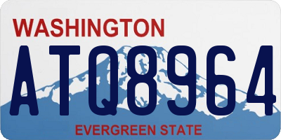 WA license plate ATQ8964