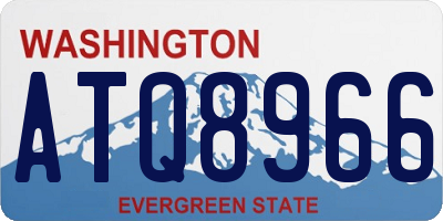 WA license plate ATQ8966