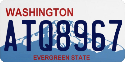 WA license plate ATQ8967