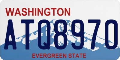 WA license plate ATQ8970