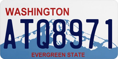 WA license plate ATQ8971