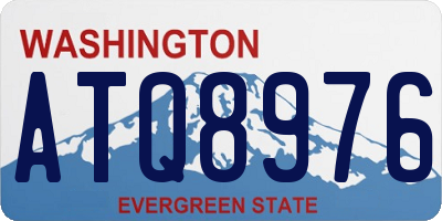 WA license plate ATQ8976