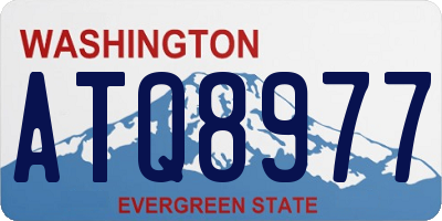 WA license plate ATQ8977