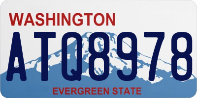 WA license plate ATQ8978
