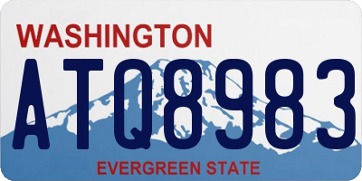 WA license plate ATQ8983