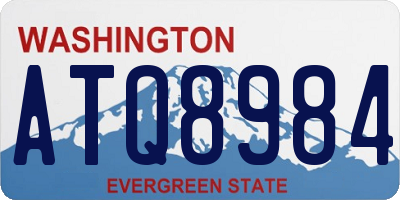 WA license plate ATQ8984