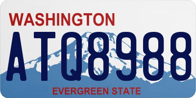 WA license plate ATQ8988