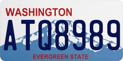WA license plate ATQ8989