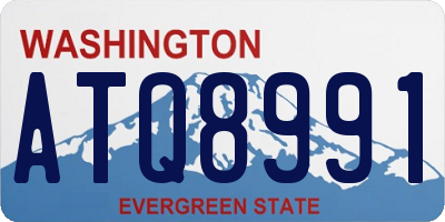 WA license plate ATQ8991