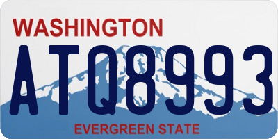 WA license plate ATQ8993