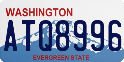 WA license plate ATQ8996