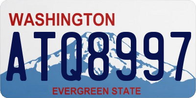 WA license plate ATQ8997