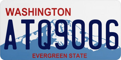WA license plate ATQ9006