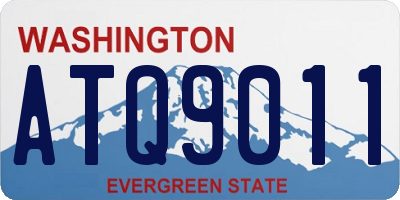 WA license plate ATQ9011