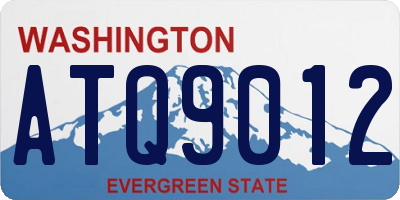 WA license plate ATQ9012