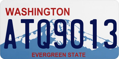 WA license plate ATQ9013