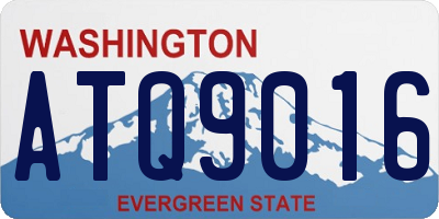 WA license plate ATQ9016