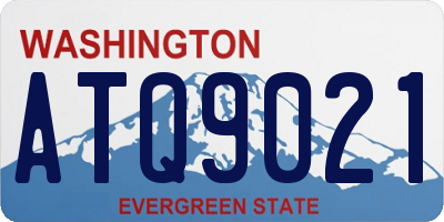 WA license plate ATQ9021