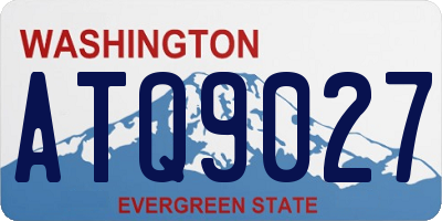 WA license plate ATQ9027