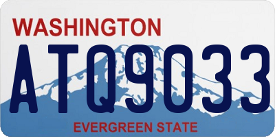 WA license plate ATQ9033