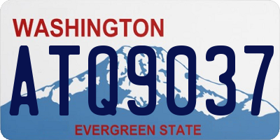 WA license plate ATQ9037