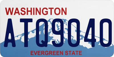 WA license plate ATQ9040