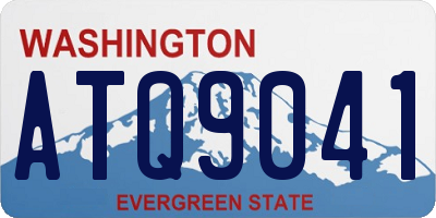 WA license plate ATQ9041