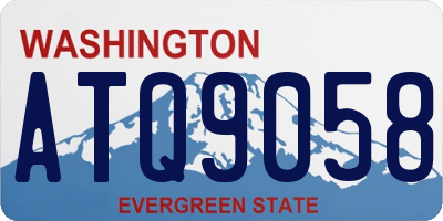 WA license plate ATQ9058