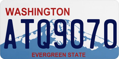 WA license plate ATQ9070