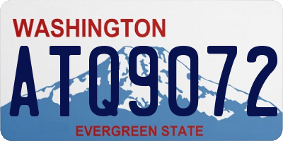WA license plate ATQ9072