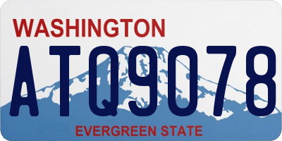 WA license plate ATQ9078