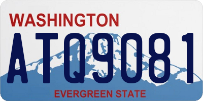 WA license plate ATQ9081