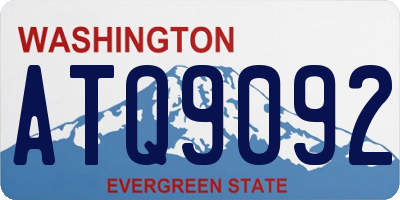 WA license plate ATQ9092