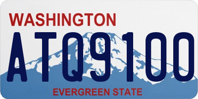 WA license plate ATQ9100