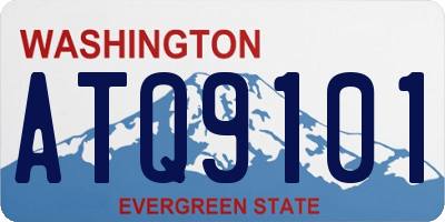 WA license plate ATQ9101