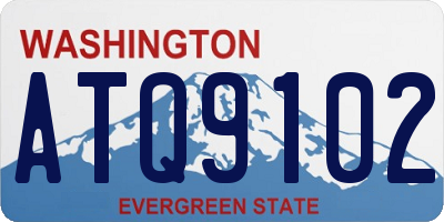 WA license plate ATQ9102