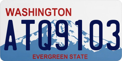 WA license plate ATQ9103