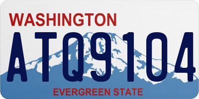WA license plate ATQ9104