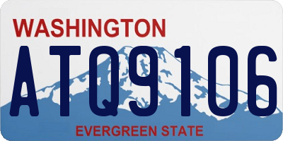 WA license plate ATQ9106